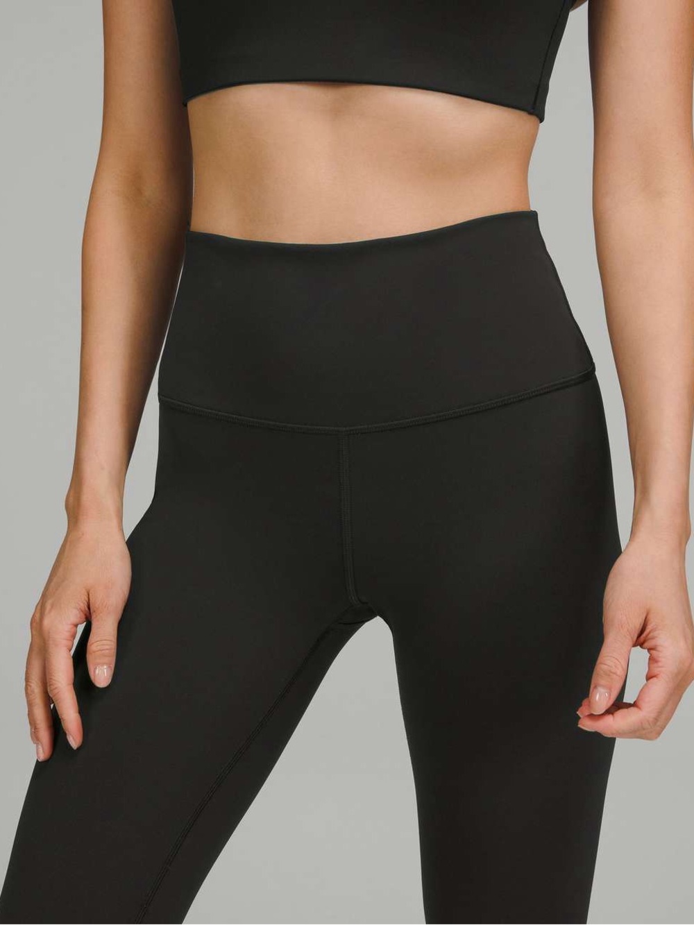 Lululemon Wunder Under Crop Legging Fold down waist 🖤 Luxtreme Size 8 EUC